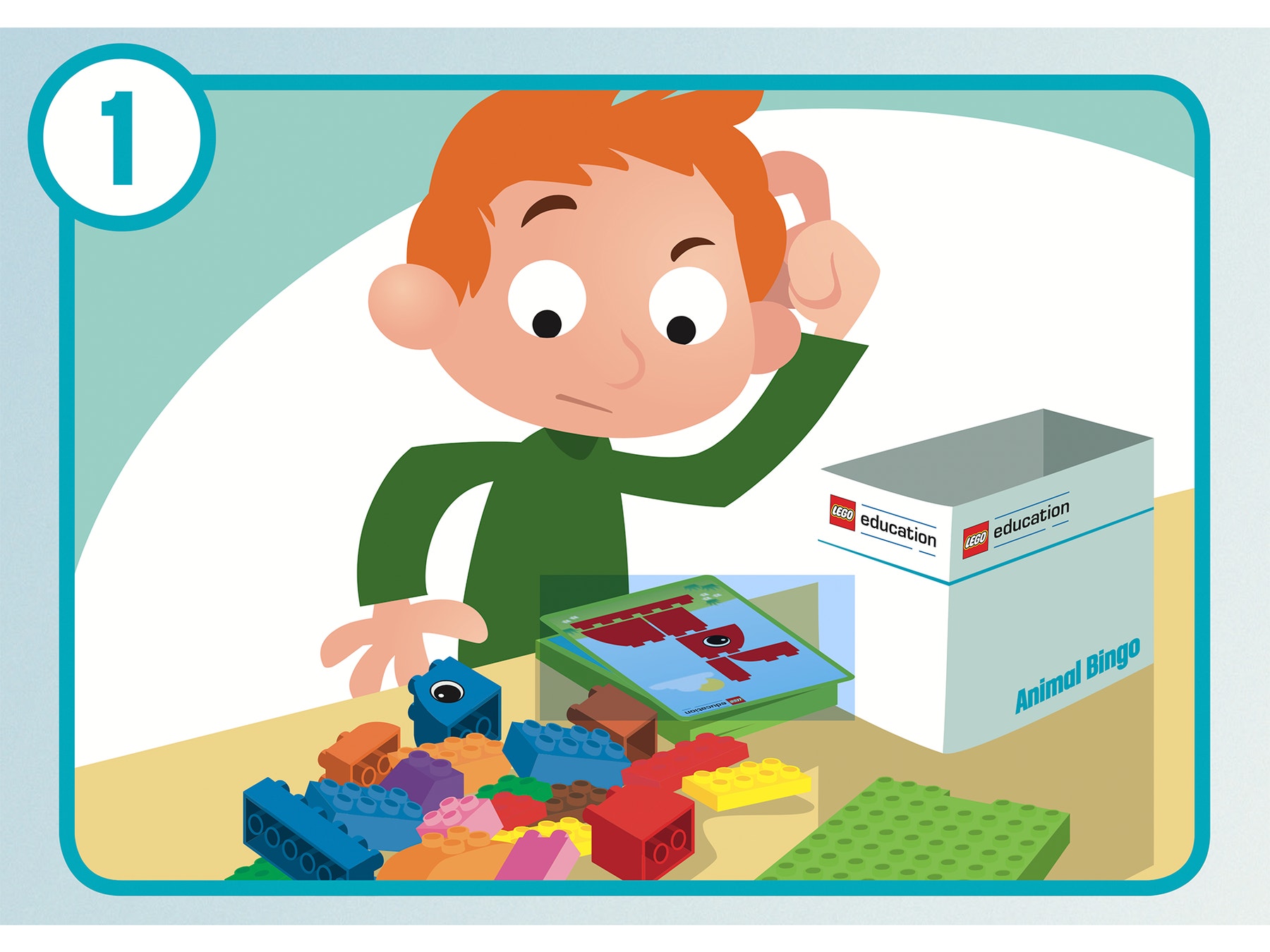 Tier Bingo LEGO Education Produkt Support Materialien