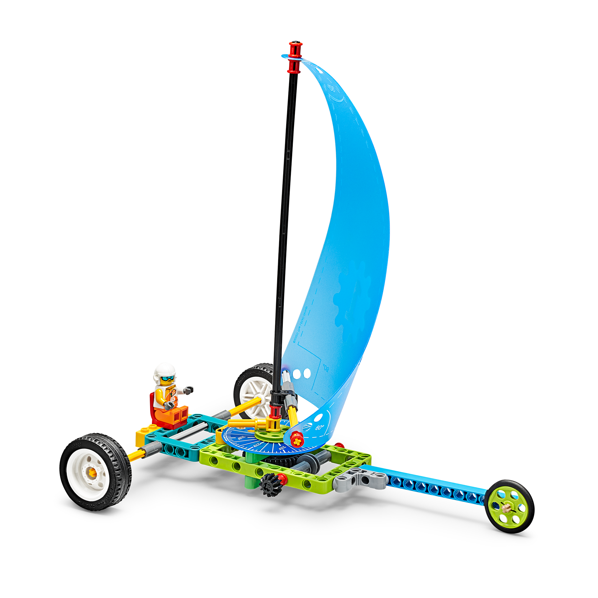 A propeller car science set