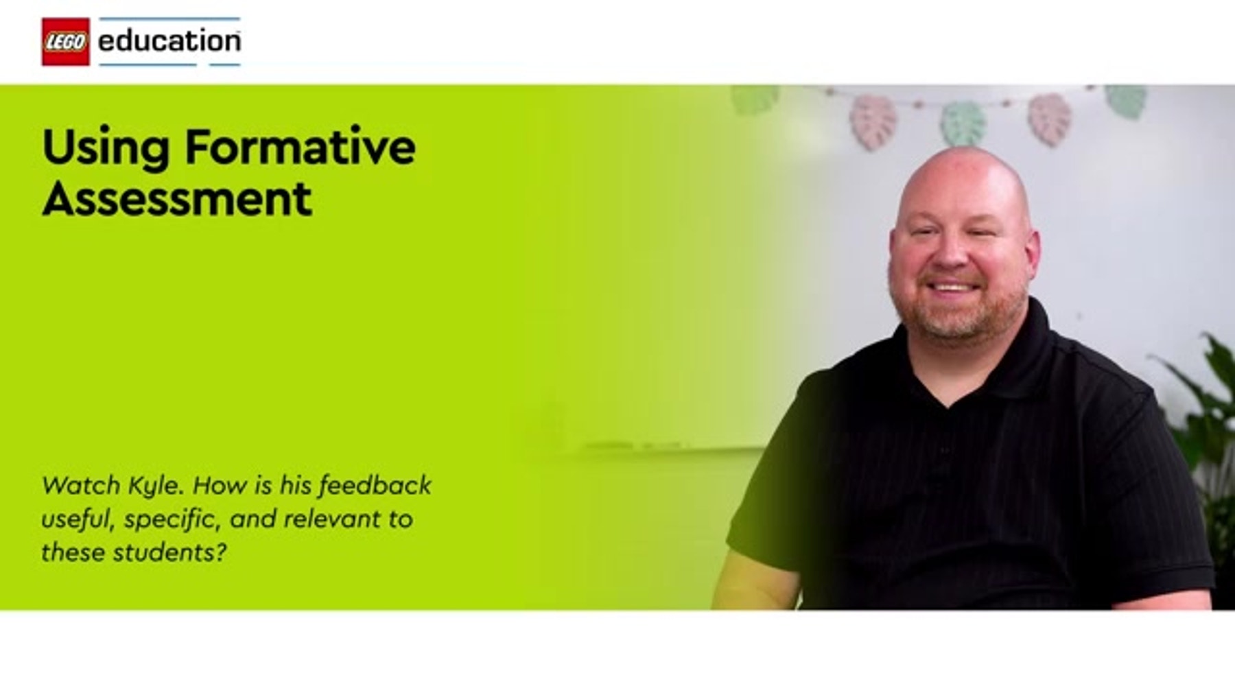 Watch these students work with LEGO Education SPIKE™ Essential while Kyle gives them feedback.