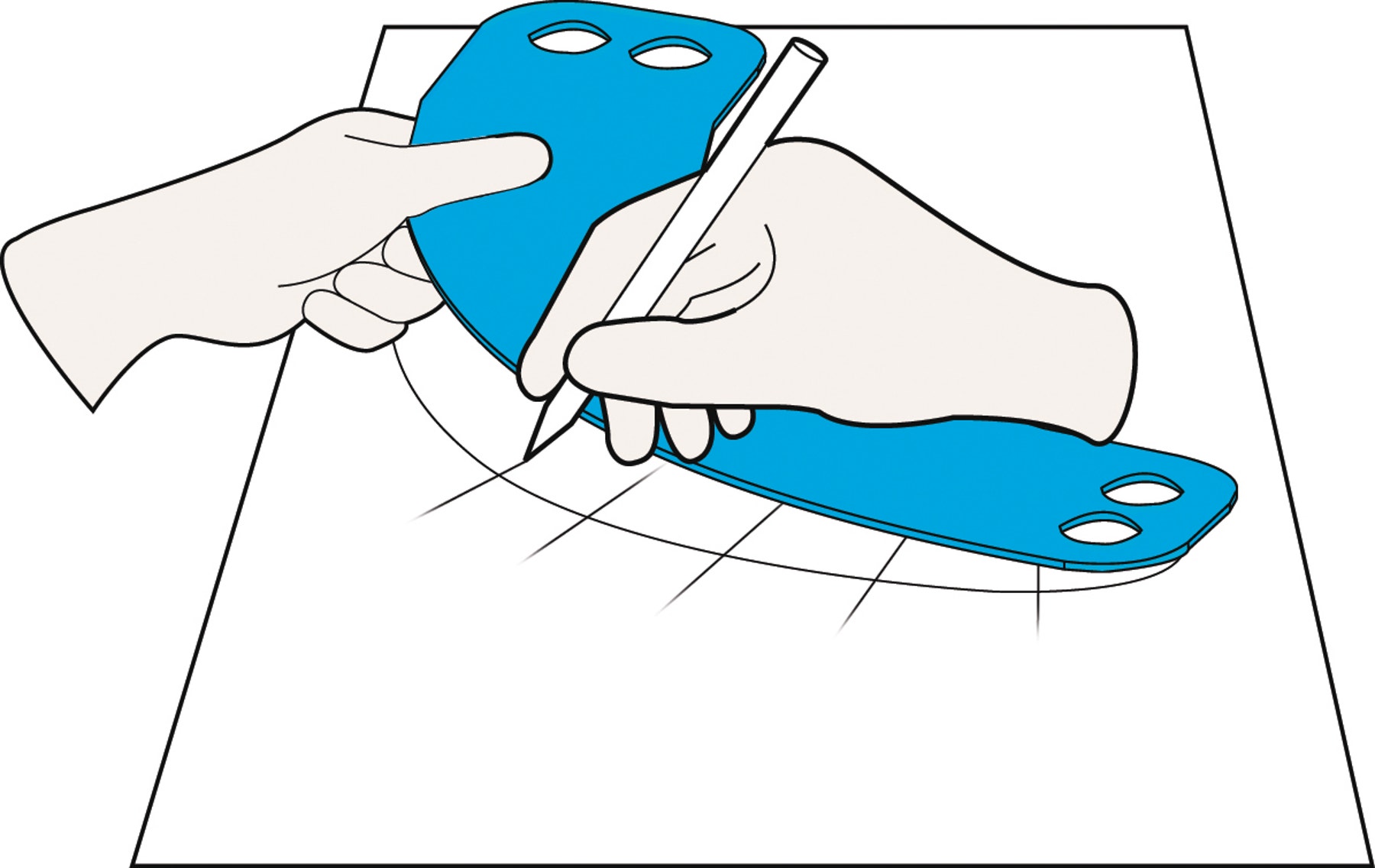 letter-balance-blue-plastic-disk